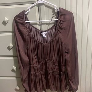 Brown long sleeved Nine West shirt